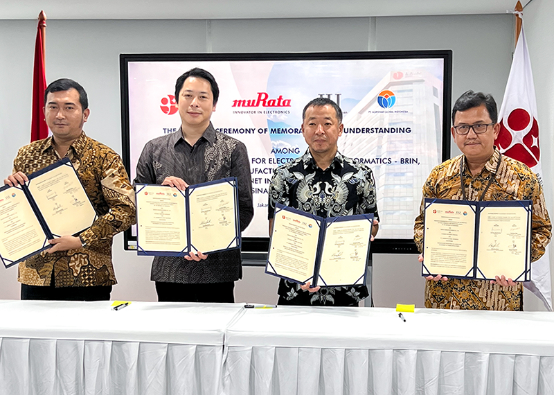 Internet Initiative Japan, Murata Manufacturing y socios indonesios firman acuerdo para impulsar la investigación y desarrollo de IoT en Indonesia