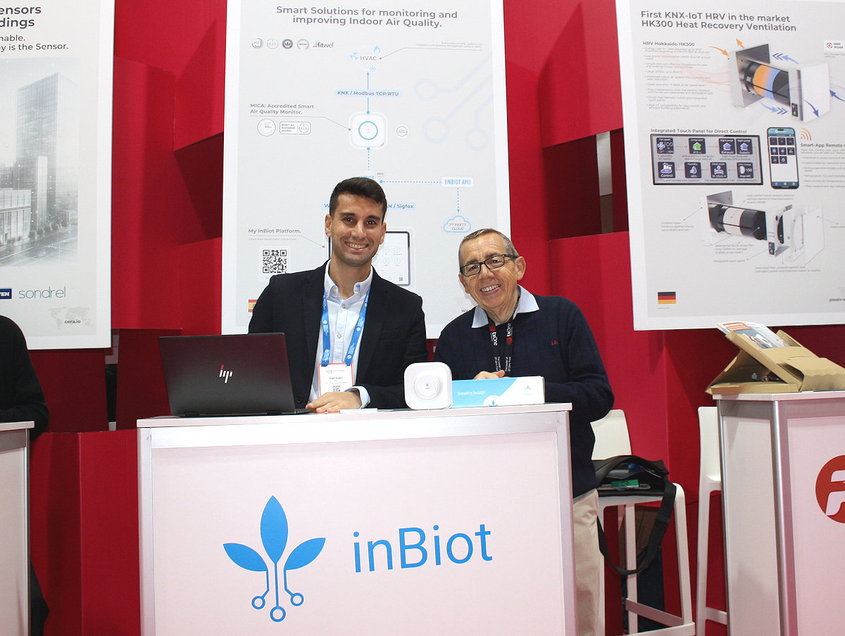 InBiot presenta sus innovadoras soluciones IoT para la calidad del aire en IoT Solutions World Congress 2024
