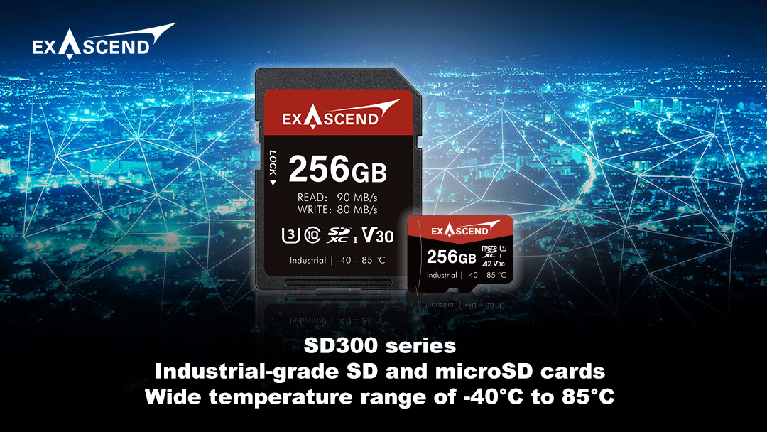Exascend lanza tarjetas SD y MicroSD de calidad industrial para satisfacer la creciente demanda de almacenamiento IoT Edge