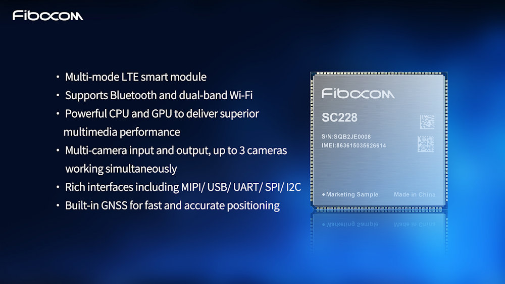 Fibocom presenta el módulo inteligente 4G Premium SC228 para potenciar aplicaciones de AIoT en el mercado global