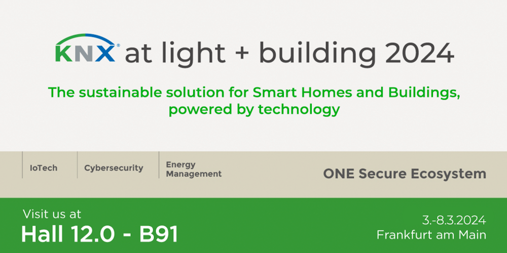 KNX presenta en Light + Building 2024 soluciones IoT, gestión energética y seguridad para hogares y edificios inteligentes