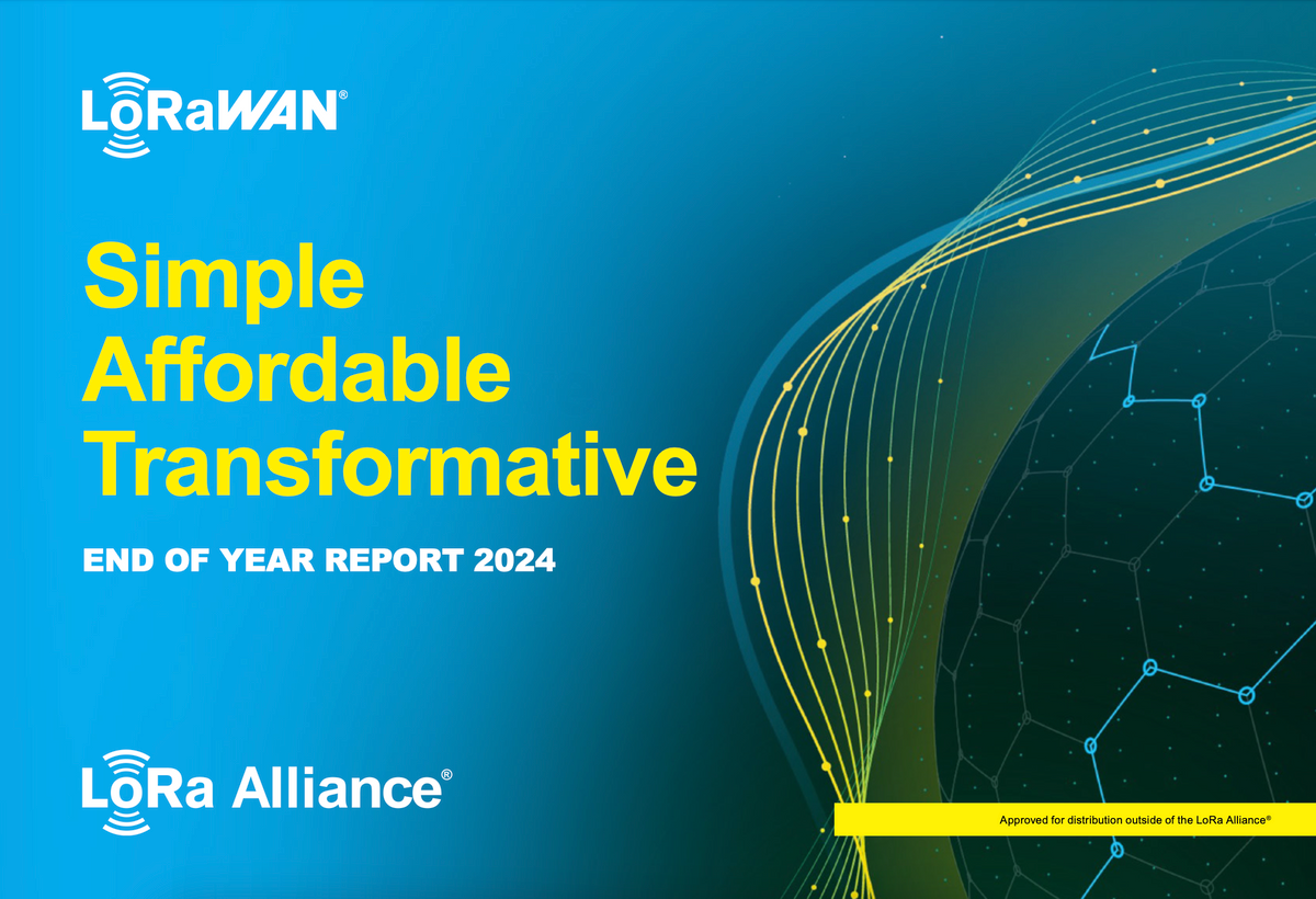 LoRa Alliance® publica su informe de cierre de año 2024 y destaca el crecimiento de LoRaWAN