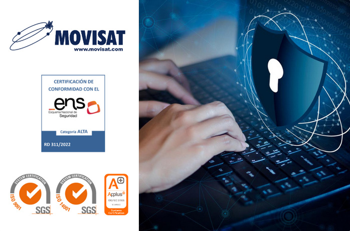 MOVISAT obtiene la Certificación ENS de más alto nivel en España para la seguridad de soluciones tecnológicas de medioambiente