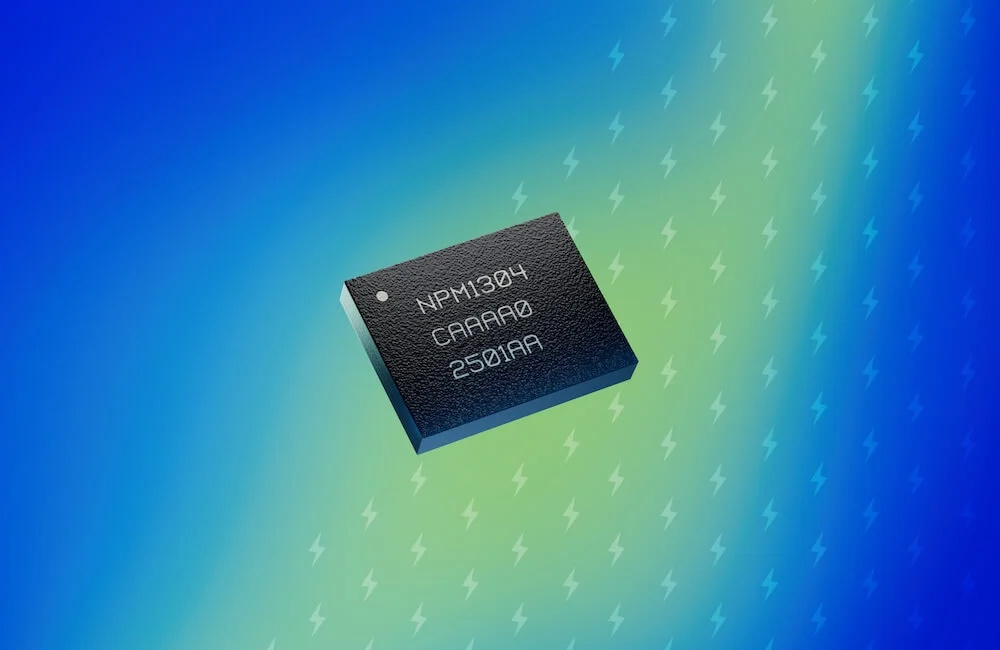 Nordic Semiconductor lanza el nPM1304, un PMIC con medidor de batería de ultra bajo consumo para dispositivos con baterías pequeñas