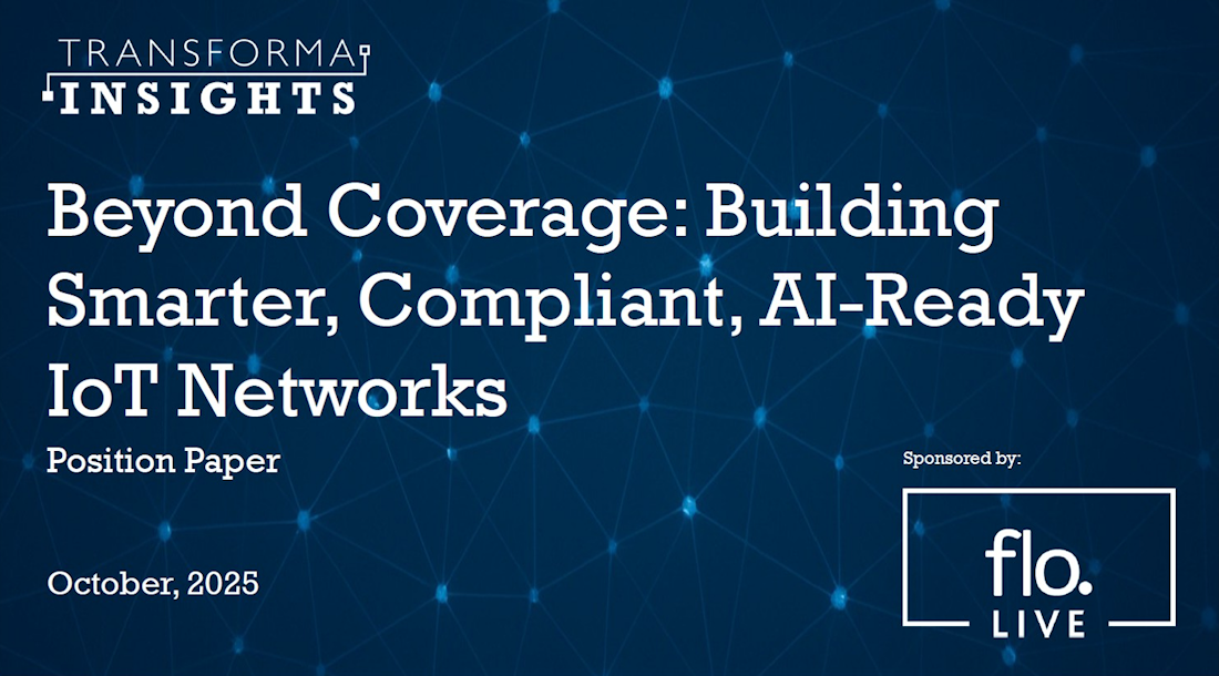 Transforma Insights alerta de una nueva era para la conectividad IoT: la inteligencia artificial redefine el papel de los operadores móviles