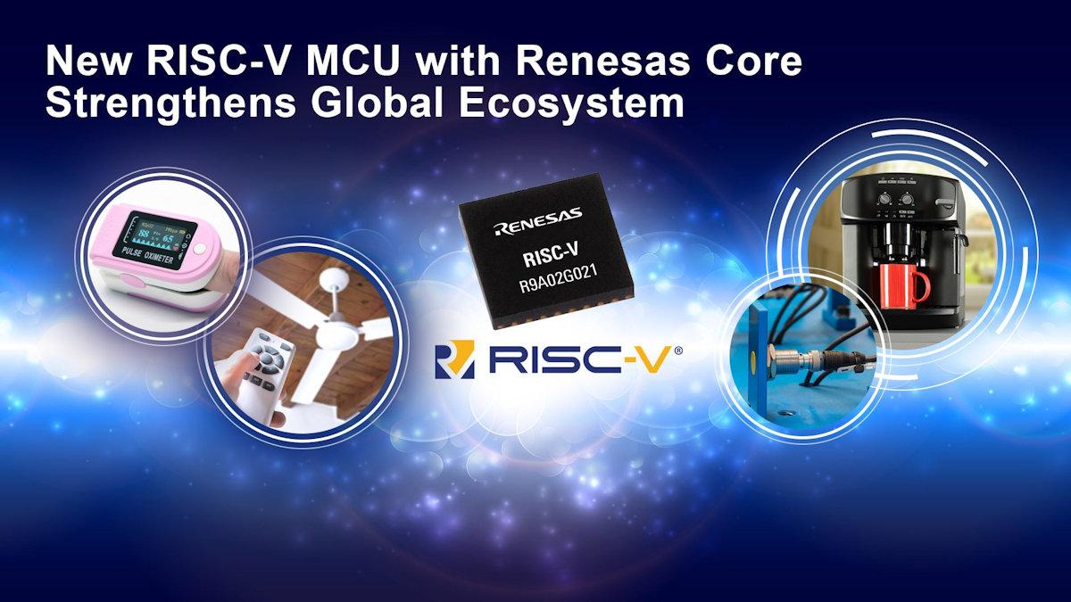 Renesas presenta los primeros MCU RISC-V de 32 bits con núcleo de CPU desarrollado internamente para sensores IoT, dispositivos médicos, pequeños electrodomésticos y sistemas industriales