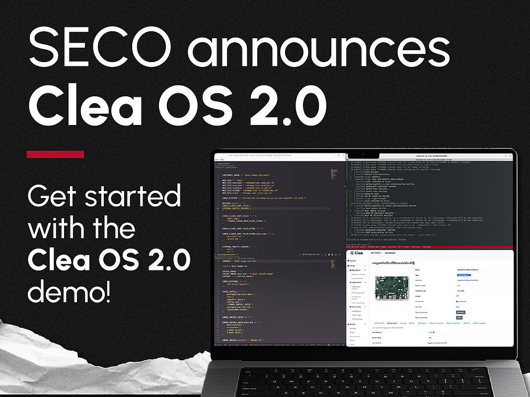 SECO presenta Clea OS v2.0, su sistema operativo embebido preparado para la nueva era IoT