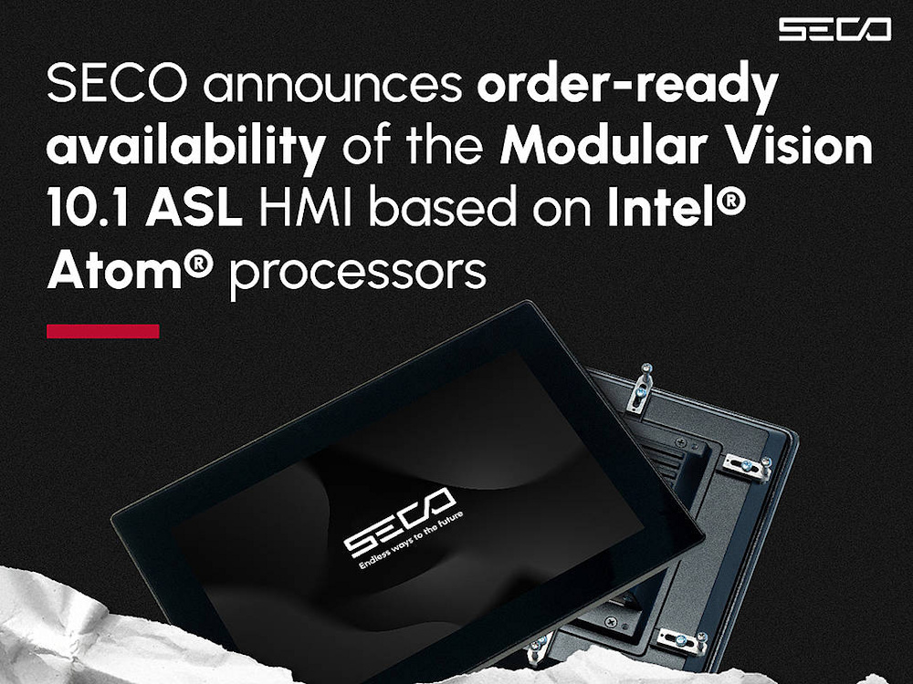 SECO lanza Modular Vision 10.1 ASL, su nueva solución HMI modular para IoT industrial