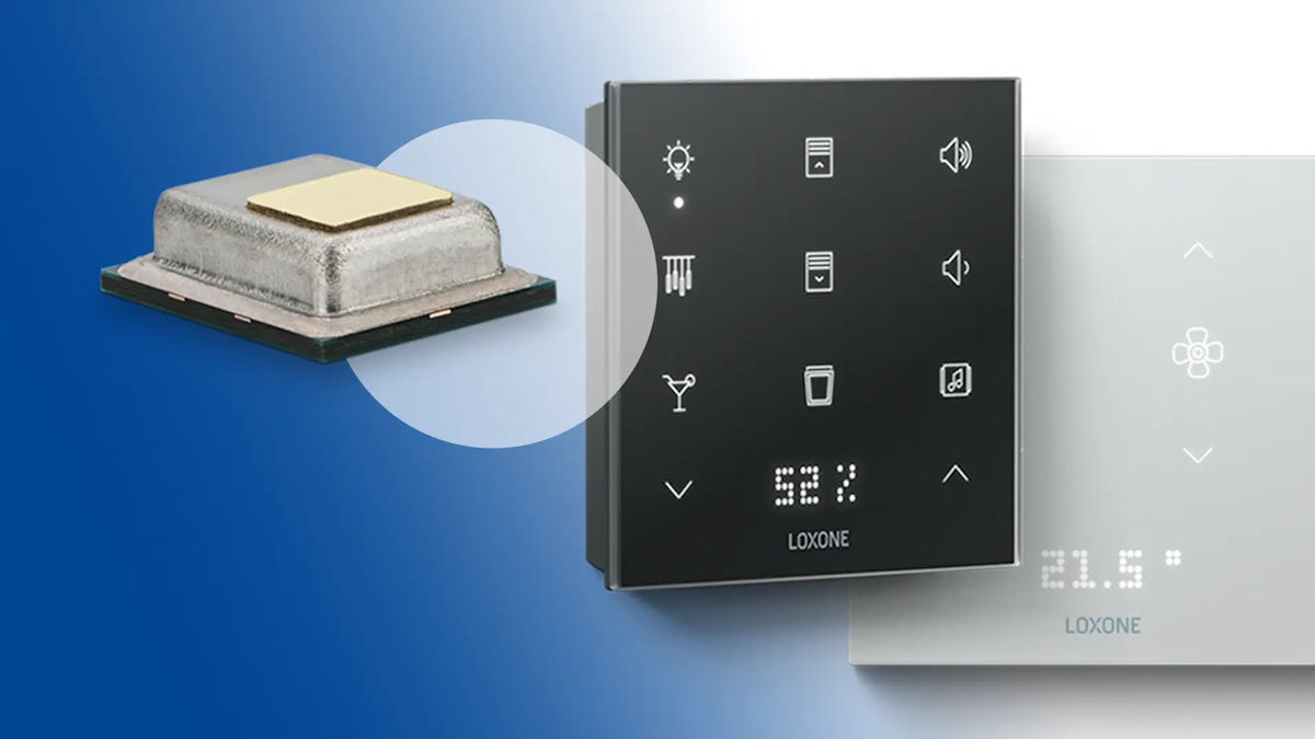 Loxone incorpora sensores de Sensirion en su nuevo panel Touch Pure Flex CO₂