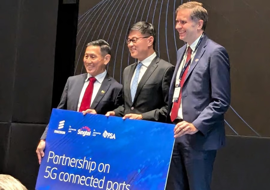 Singtel y Ericsson se asocian para desarrollar un puerto 5G totalmente automatizado