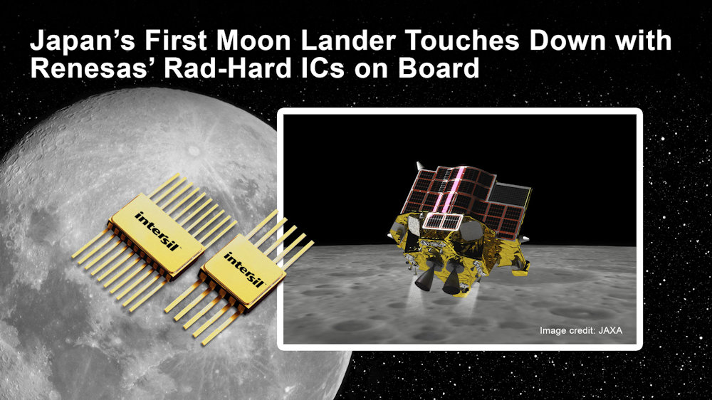 El primer módulo lunar de Japón aterriza con circuitos integrados 'Rad-Hard' de Renesas a bordo