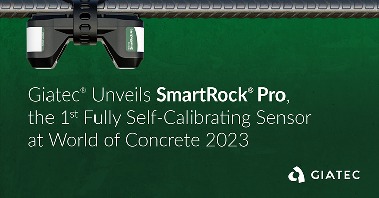 Giatec presenta SmartRock Pro, el primer sensor totalmente autocalibrable para la monitorización de la resistencia del hormigón