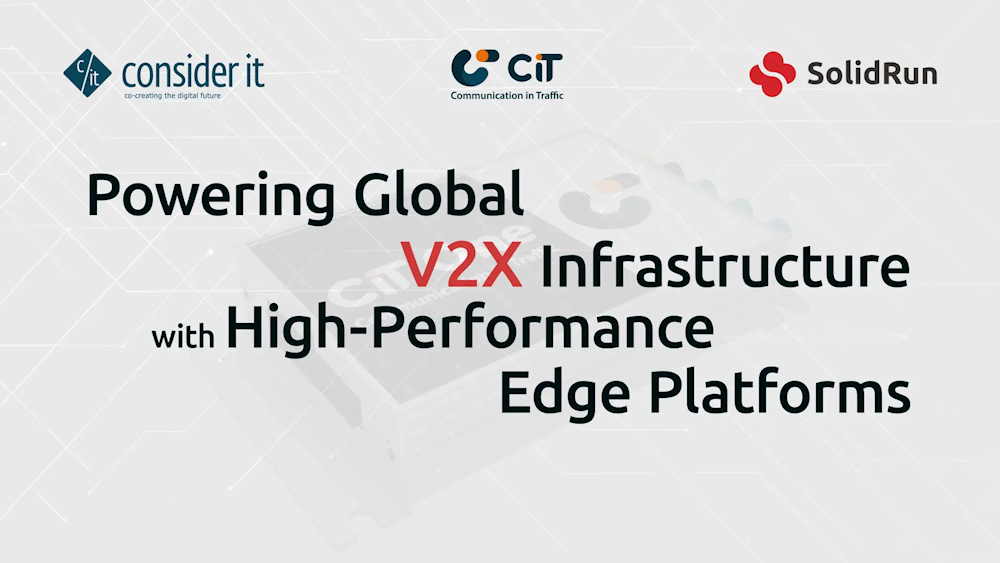 Avance en V2X: SolidRun presenta soluciones edge para vehículos e infraestructuras conectadas