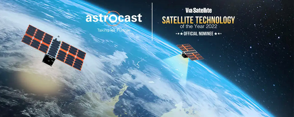 Astrocast nominada para el premio a la Tecnología Satelital del Año 2022 de Via Satellite